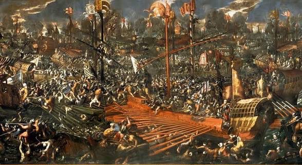 RepRileyMoore's tweet photo. Happy Feast of Our Lady of the Rosary! 

455 years ago, the Christians of Europe asked Mary for victory. 

She answered at Lepanto, when the Holy League defeated the Ottomans who had terrorized Europe for decades.

Christendom still needs its champions. Pray the Rosary today. https://t.co/rZwvXnXkXI