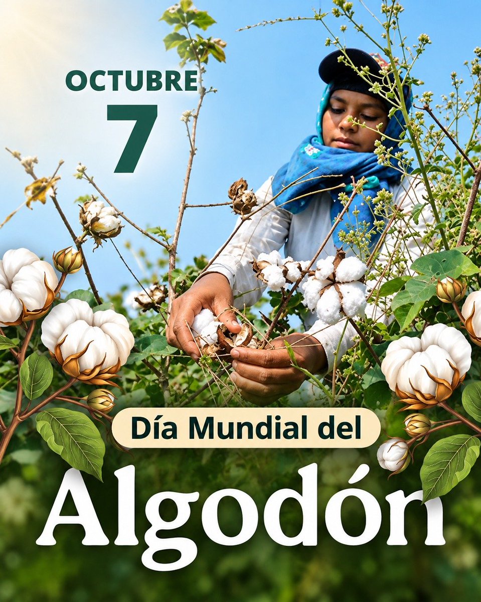 bienestarmx's tweet photo. En el #DíaMundialDelAlgodón reconocemos la importancia de este cultivo para las comunidades rurales y el trabajo de quienes lo hacen posible.

Desde #SembrandoVida, las y los sembradores contribuyen con su trabajo a fortalecer el campo y construir bienestar en sus comunidades. https://t.co/pK3mDYw5Hj