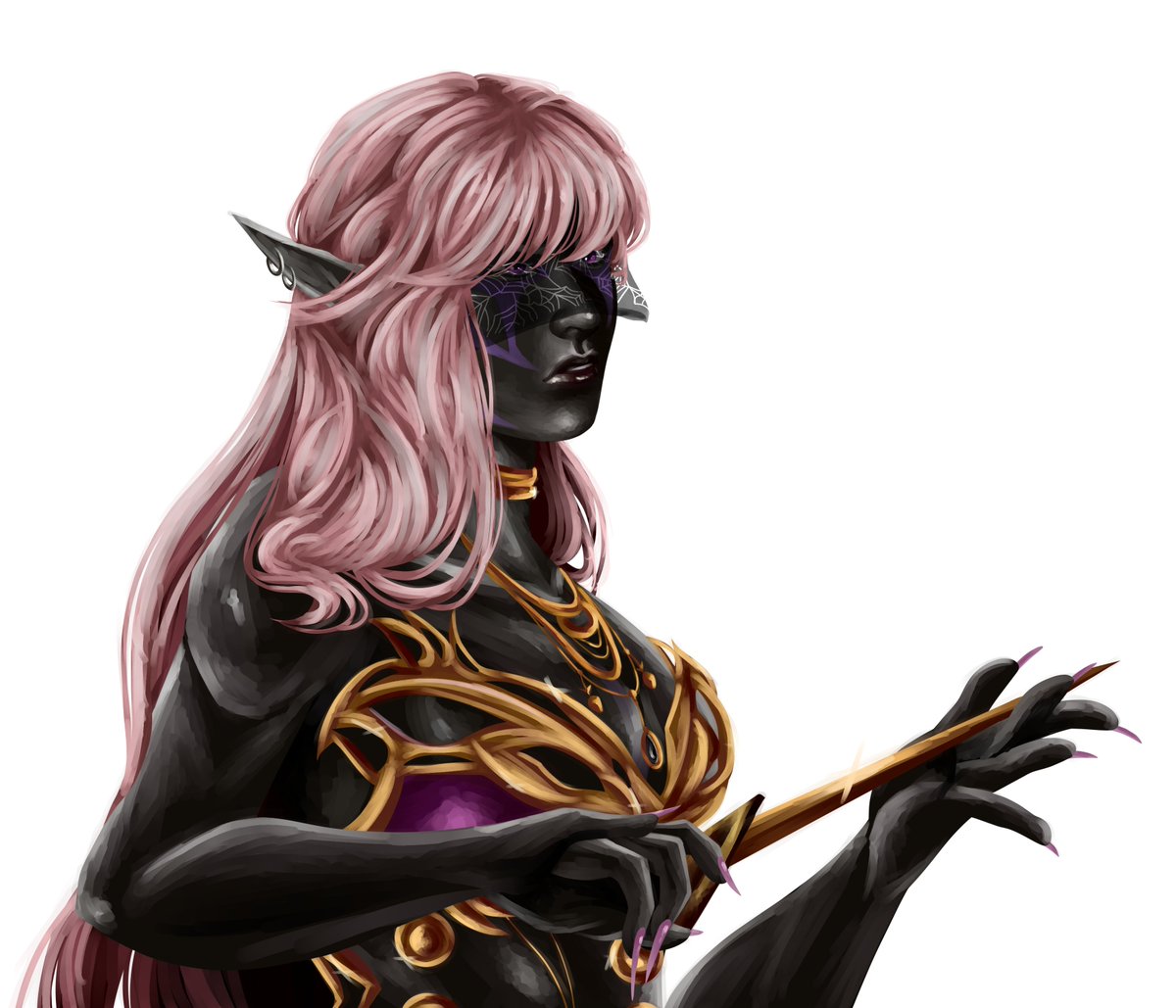 andrenidae_g's tweet photo. @Dareadrow My favorite drow girl (arts by CL &amp; LynFé) https://t.co/1UCE9LoWau