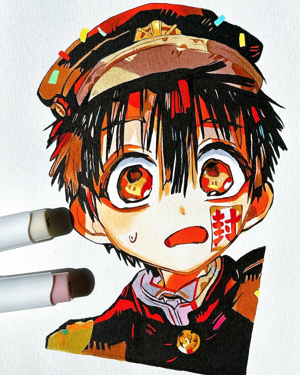 ruru__75__'s tweet photo. #地縛少年花子くん  #地縛少年花子くんイラスト  #jibakushounenhanakokun  #模写 #コピック #copic #ohuhu  #animeart  #mangaart  #illustration  #絵描きさんと繋がりたい  #アナログイラスト https://t.co/mz2LyVmJOd