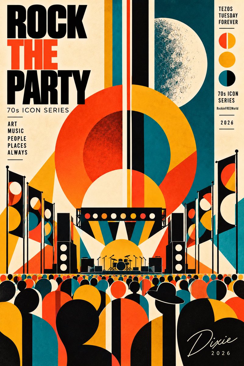 ReachROCKIN's tweet photo. @Pani_AEW Hi beautiful friends! Big love ❤️
Here’s my latest artwork ✌️
70s ICON SERIES
“Rock The Party”
+Collector’s Notes
#FindTheOthers https://t.co/8eT0ctPVyS