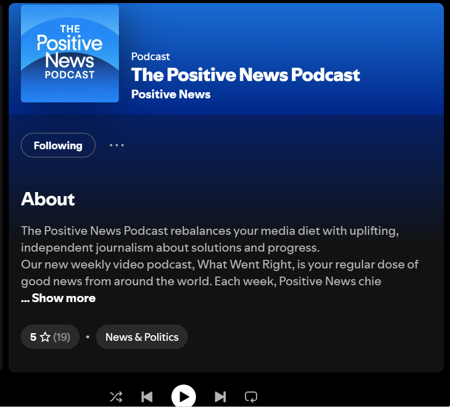 InTunePR's tweet photo. The podcast of @PositiveNewsUK is now rolling with regular positives. Thank goodness for that. https://t.co/t027JM9ghw https://t.co/DHdMa8q8WB