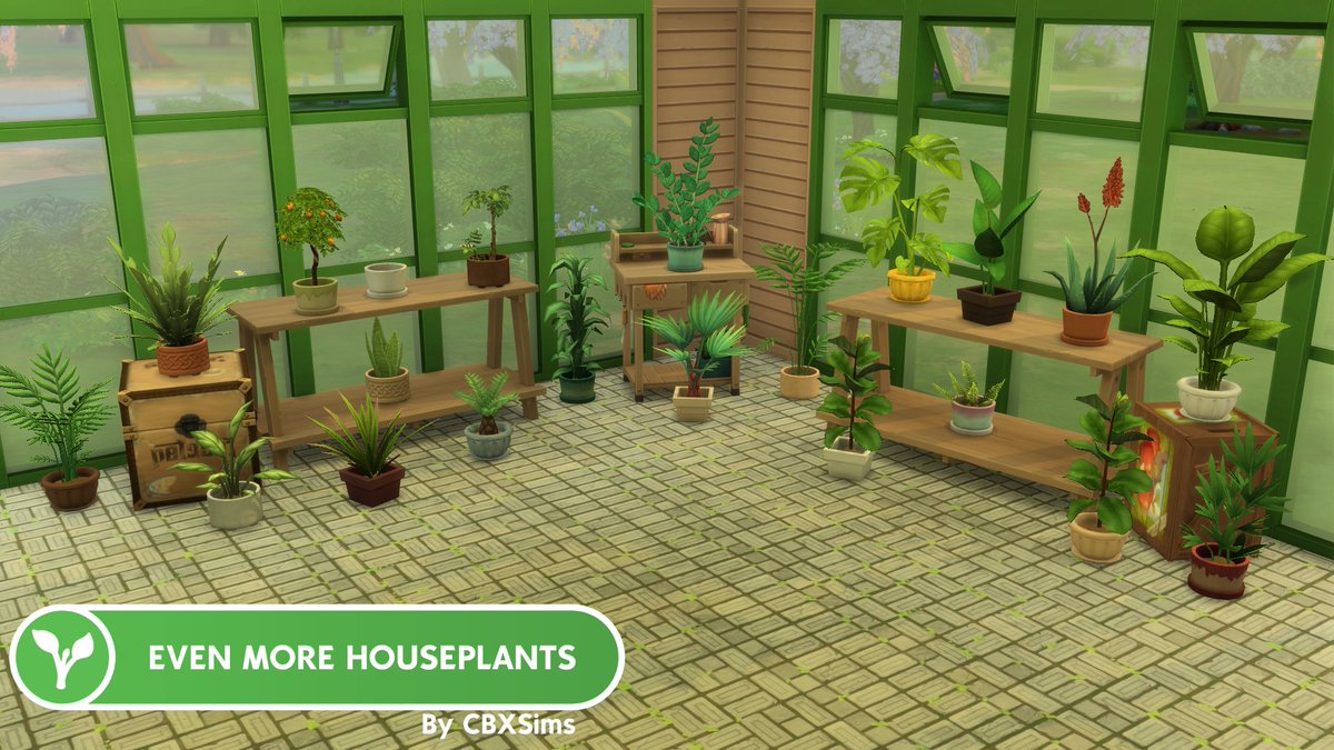 CBXSims's tweet photo. More Houseplants Mod releasing tomorrow 🌱

Allows plants from both the Base Game and EPs to be purchased and cared for in plant pots (Requires EbyN)

Each plant has Healthy, Unhealthy, and Dead stages.

Inspired by a post from @simmerrboi. Wish granted 🪴 https://t.co/Fdbql6HB0w