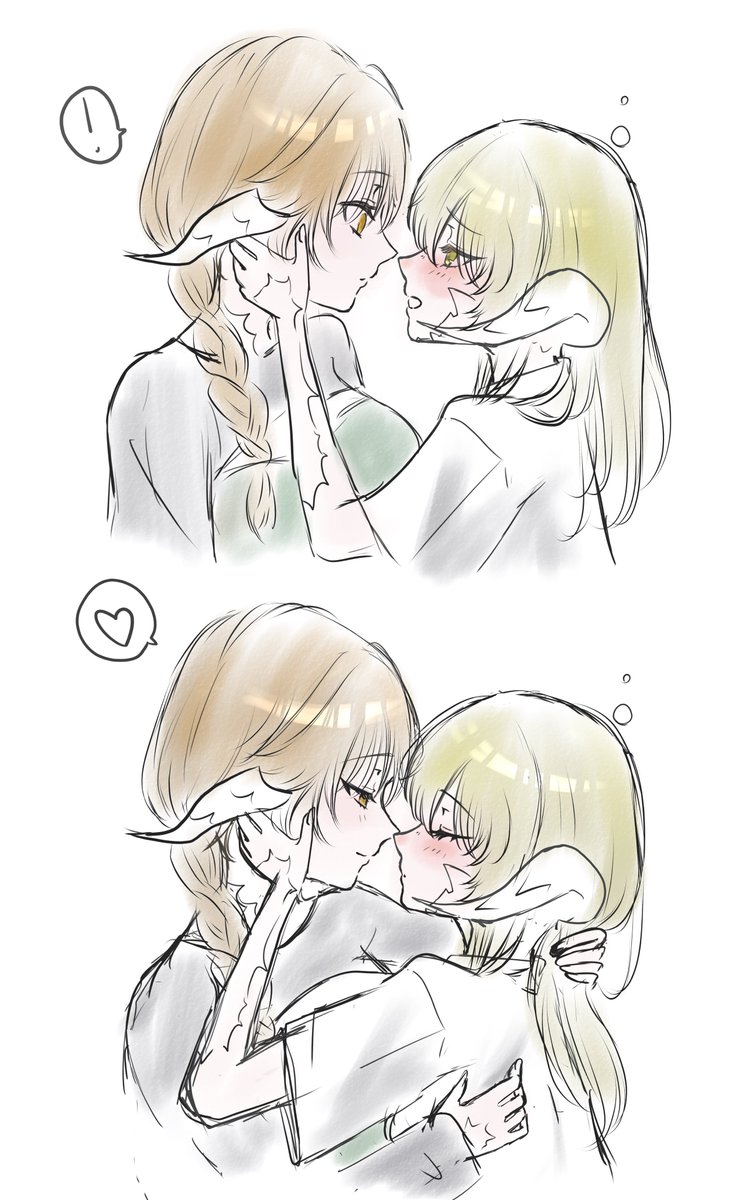 kaka_Gardenia's tweet photo. ⚠️百合

酔っ払ってる前角ちゃんにからまれる後角ちゃんらくがき🫧🤍 https://t.co/ISCW0rIBER
