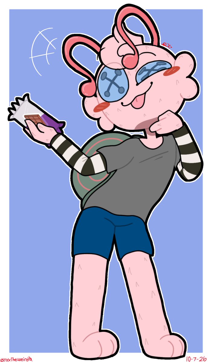 OnyxTheDrawer's tweet photo. The youngest toon in our Season 2 AU! 
Dott the plushie snail!

#dott #season2au #dandysworldoc #dandysworldau https://t.co/WlBNirndaL