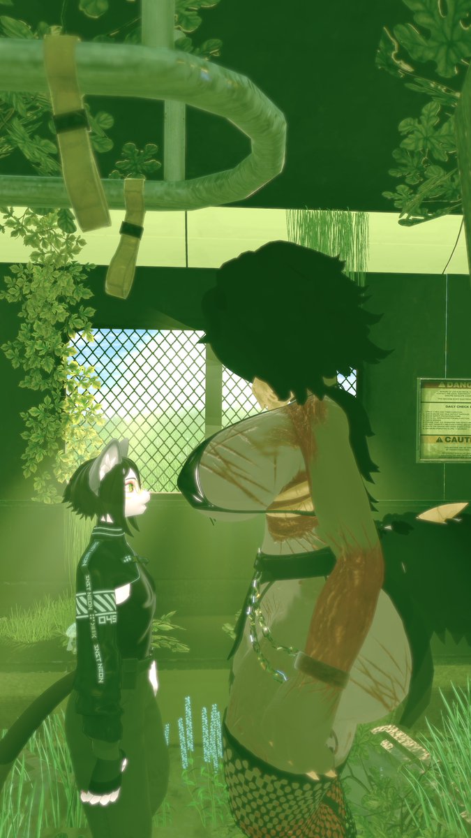 AverageBudgiver's tweet photo. Found the goober @SerrolR and noticed they couldn't exactly keep eye contact... Might as well give them a closer look XD

#Vrc #Nsfw #Halloween #VRchat #SCP #Sabrean https://t.co/zjJSgkovDt