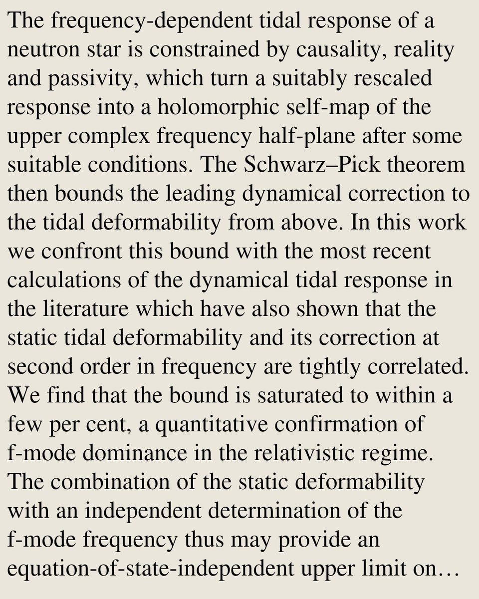 RelativityPaper's tweet photo. Universal Relations Meet Causality: Bounding the Dynamical Love Number of Neutron Stars

Alex Kehagias, Antonio Riotto
https://t.co/wn0OO4yXvq [𝚐𝚛-𝚚𝚌 𝚊𝚜𝚝𝚛𝚘-𝚙𝚑.𝙲𝙾 𝚑𝚎𝚙-𝚙𝚑 𝚑𝚎𝚙-𝚝𝚑] https://t.co/VExX7nxNIO