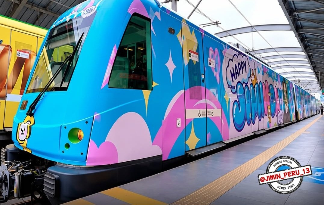 JIMIN_PERU_13's tweet photo. 🚆 A TRAIN OF LOVE FOR JIMIN 💛

Seguimos con el furor de nuestro primer tren por el cumpleaños de Jimin 🎉

Gracias a todos por su apoyo difundiendo. Este proyecto nació por y para Jimin a fin que sepa lo amado que es aquí en Perú 🥹🇵🇪🫂

JIMTOBER EN PERU
JIMIN LIGHTS UP LIMA
A TRAIN OF LOVE FOR JIMIN
#JimtoberEnPeru #Jimin_Peru_13 #ATrainOfLoveForJimin #JIMIN