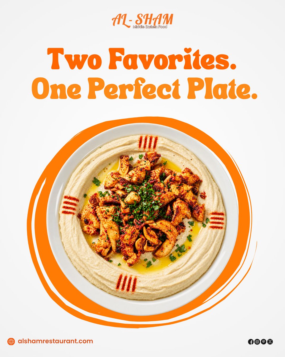 alshamrest_123's tweet photo. Creamy hummus topped with tender chicken shawarma for a savory combination that brings comfort to every bite.

Visit now: https://t.co/CLQw8CwD1r
#alsham #hummus #chickenshawarma #mediterranean #middleeasternfood https://t.co/O9aRd221Nn