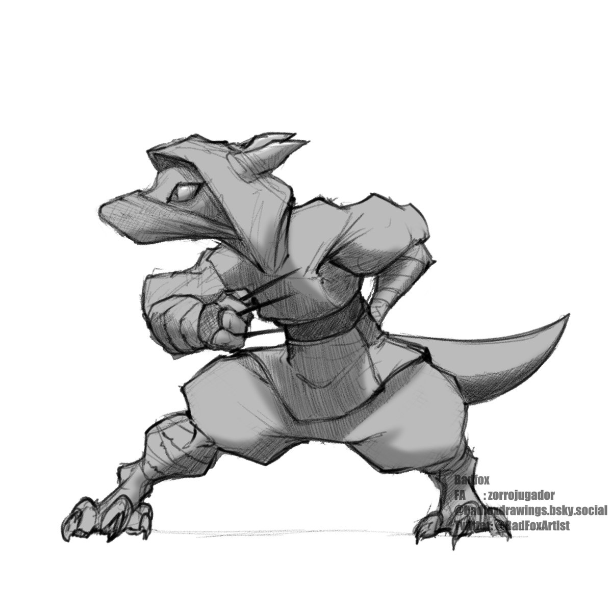 BadFoxArtist's tweet photo. Things that i forget to upload :3 
kobold ninja https://t.co/kk1ObCpXGf