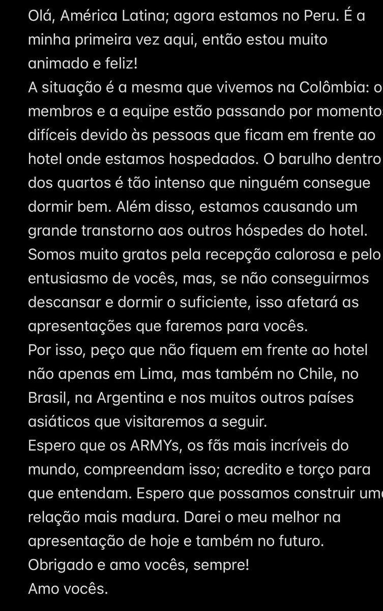 BTSNewsBrasil's tweet photo. Namjoon no Weverse: 

🚨 LEIAM 🚨

Que vergonha… https://t.co/ZdDqianJxn