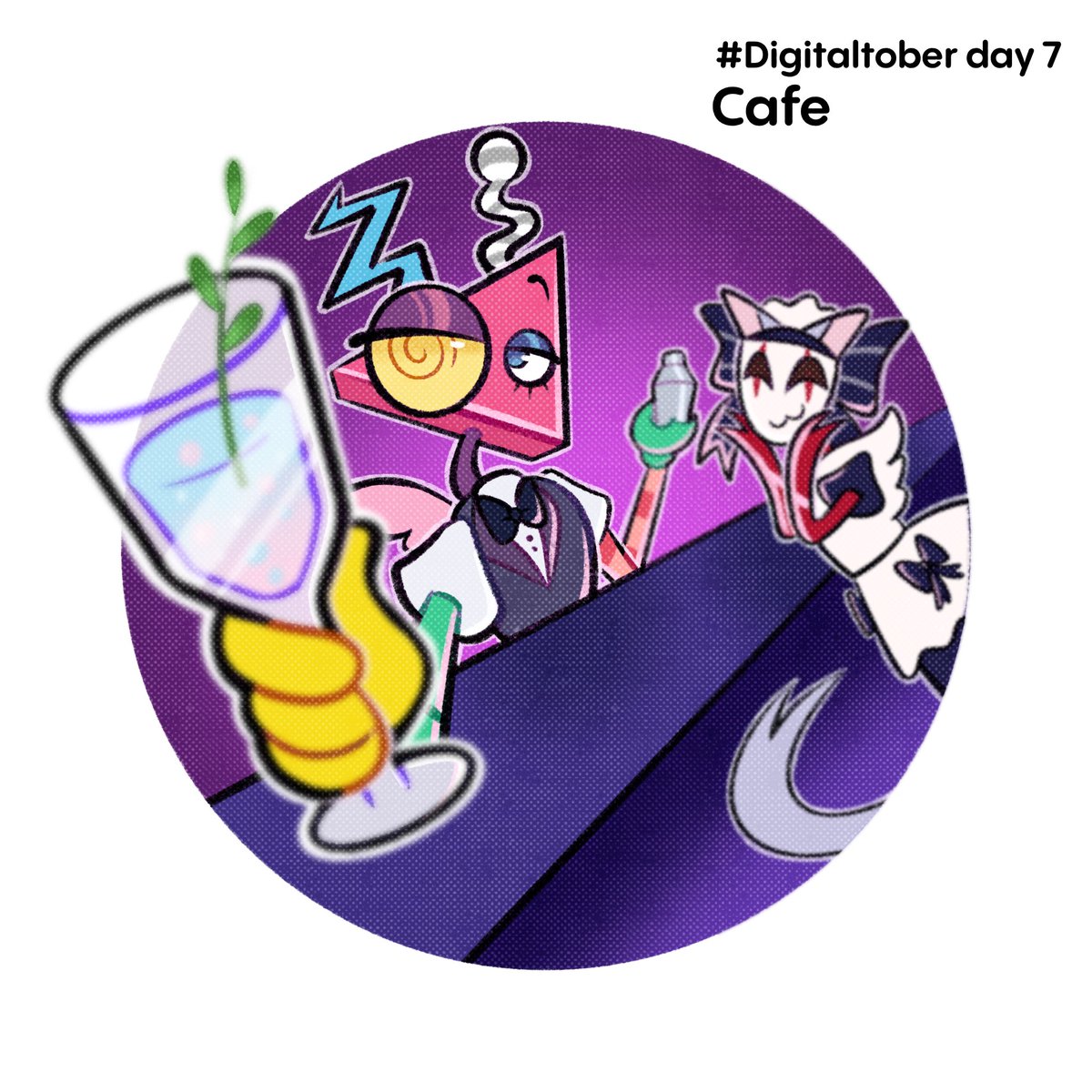 almaadash's tweet photo. #Digitaltober Day 7: Cafe

Let’s ignore the fact that this looks more like a bar than anything,,,

#TheAmazingDigitalCircus #tadc #Digitaltober2026 https://t.co/mcH7E6M2K8