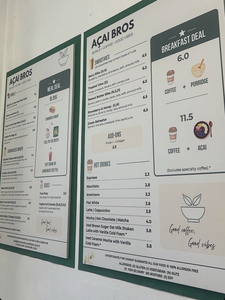 OutofHandScot's tweet photo. #print #menu #boards #Acaibrosedinburgh Food to make you feel good! Acai, Smoothies, Coffee, Matcha and Food. Tues-Sunday
#Meadowbank https://t.co/jIMKgoyTTp