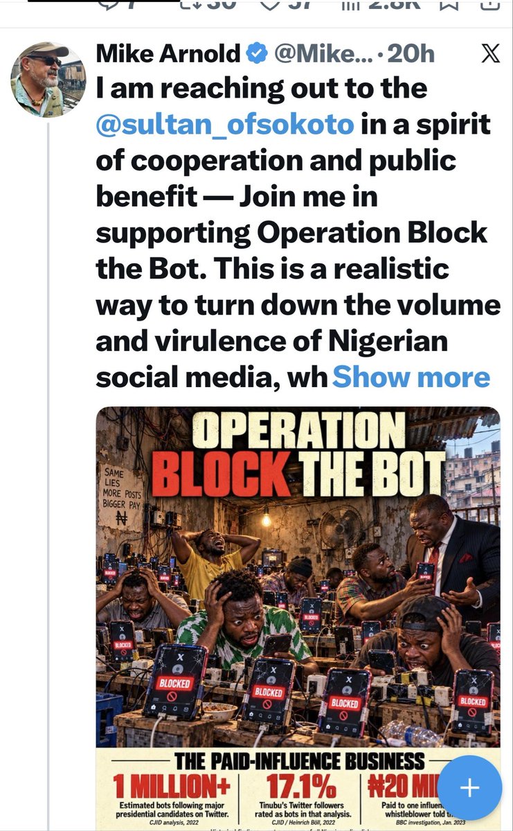ngoziora's tweet photo. EXPOSED: 10/7/2026

Mike Arnold who authored the fraudulent SOKOTO DECLARATION to cancel our LAHTI DECLARATION is now begging @sultan_ofsokoto for help (see attached from Mike Arnold). 

Same Sokoto where MNK is held in prison. Same Sokoto Caliphate America is fighting for persecution of Christians.

Yet Arnold calls Biafrans IPOB/USB media "bots" and "terrorists" to be blocked under #OperationBlockTheBot.

Who is really working for Nigeria state? Lahti was declared in FREE Finland. Sokoto Declaration was drafted in Nigeria prison. Choose wisely

Aloy Ejimakor, Kanunta Kanu, Chris Nworgu and AVID, can you all explain this to Biafrans and the world. 

DPM

@StateDept @USinNigeria @MELANIATRUMP @IvankaTrump @realDonaldTrump @WalidPhares @jihadwatchRS @SenTedCruz @USArmy @UN_HRC @UNHumanRights @MobilePunch @ARISEtv @Huuhkajat @yleuutiset @alexstubb @netanyahu @MikeCollinsGA @RepRileyMoore @RickJacksonGA @FBIDirectorKash @GunterFehlinger @batten_von @CIA @INTERPOL_HQ @amnesty @AmnestyNigeria @amnestyusa @cnni @BBCWorld @BBCBreaking @foxnewspolitics @SenateForeign @HouseForeignGOP @WhiteHouse @washingtonpost 

 https://t.co/RApndEmkBY