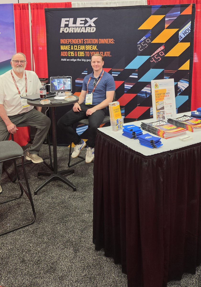 ACEethanol's tweet photo. ACE is in Las Vegas, NV, this week for @NACSonline, speaking with fuel retailers about implementing E15 and higher blends. If you're attending, visit booth C7368 to chat with ACE chief strategy officer Ron Lamberty and ACE CMO Ben Rhodes! https://t.co/GWz7fcPu9V