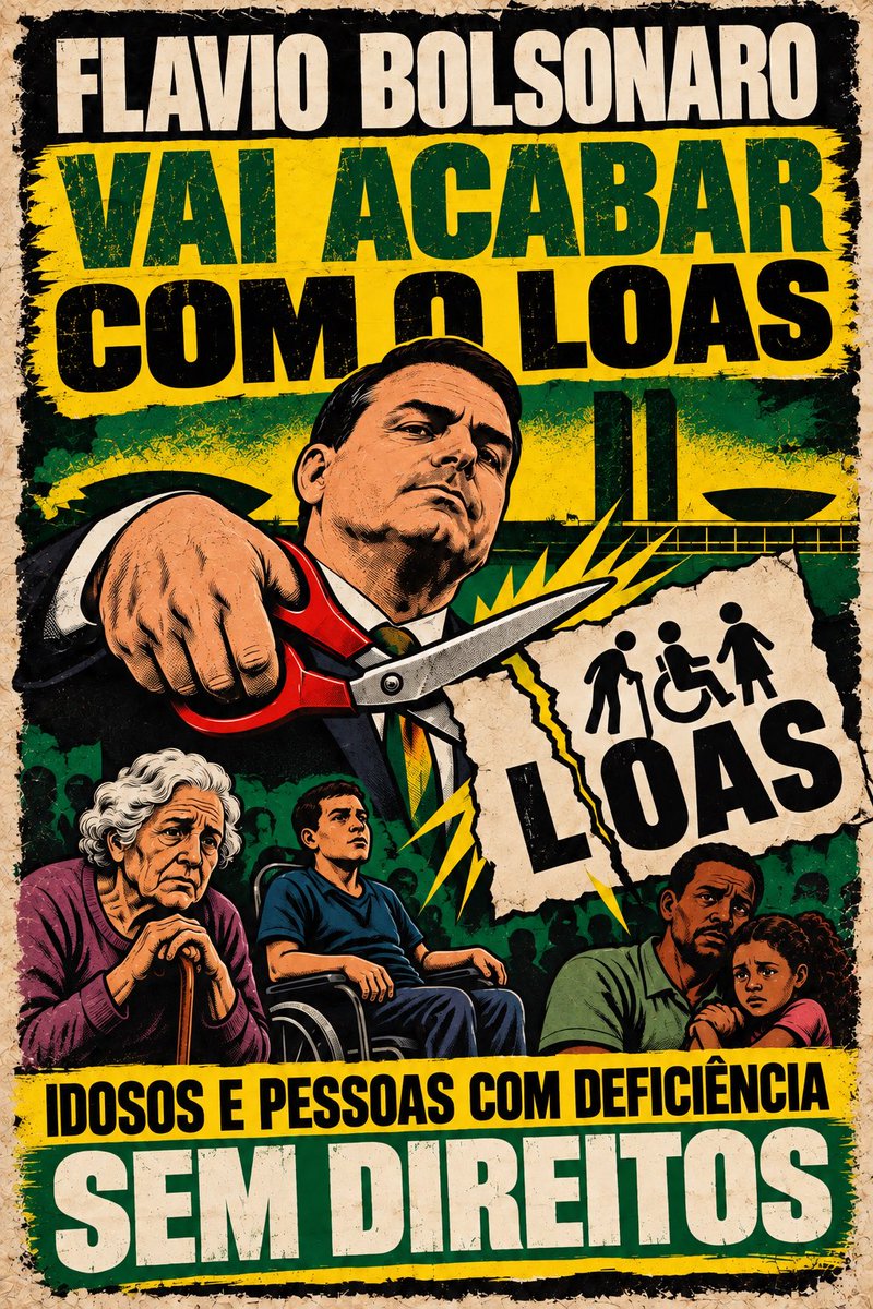 sujuacervo's tweet photo. 🚨 VERGONHA NACIONAL 🚨

Flávio Bolsonaro é o inimigo declarado de quem depende do SUS, do INSS, do LOAS e da Farmácia Popular.
Enquanto o povo se mata em fila, perde remédio e tem o benefício cortado, ele está do outro lado: do lado de quem fode o aposentado, o idoso e a pessoa com deficiência.
Isso não é política. É ataque direto aos mais pobres.
Quem precisa de saúde pública é quem mais se fode com ele.
Não vote em quem quer te deixar sem remédio e sem direito.

PATRIOTAS PELO BRASIL
#FandomsComLula