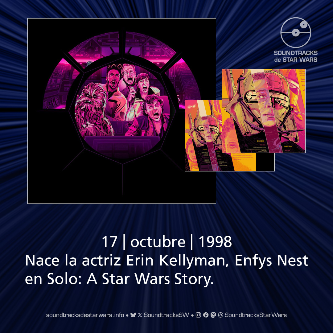 SoundtracksSW's tweet photo. El 17 de octubre de 1998 nace la actriz Erin Kellyman, Enfys Nest en Solo: A Star Wars Story.

On October 17, 1998, actress Erin Kellyman, Enfys Nest in Solo: A Star Wars Story, was born.

#StarWars #ErinKellyman #EnfysNest https://t.co/J2VivuSEmZ