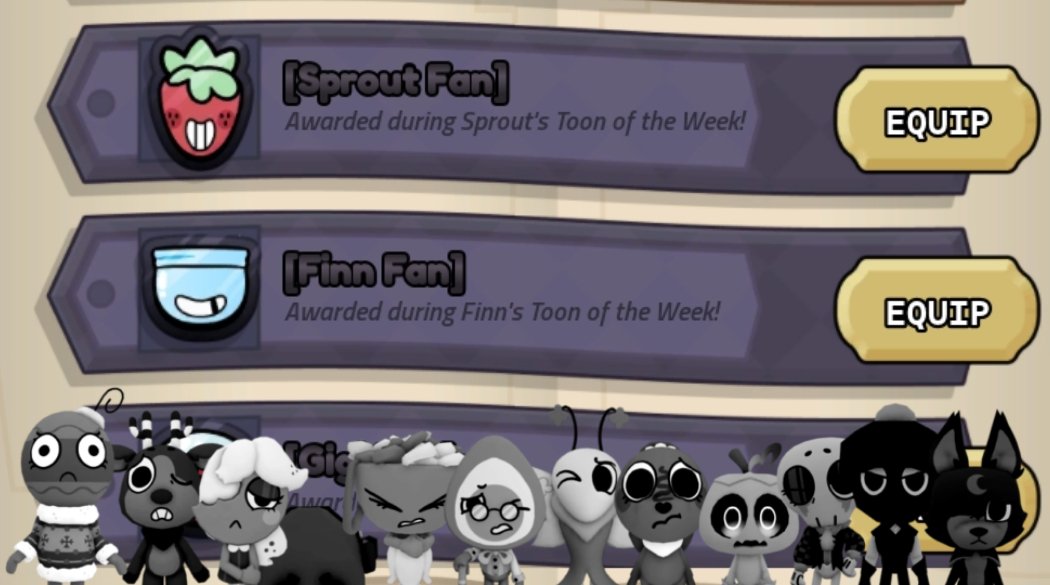 emetwos's tweet photo. I'm not upset as I knew it was unlikely but.. does this mean the holiday Toons will never get ToTWs? Like people whose fave character is a holdiay Toon will never get a Fan Title? Bobette fans can never display their love for her with "Bobette Fan"? I don't see how that's fair,, https://t.co/NraZ0bXGNn