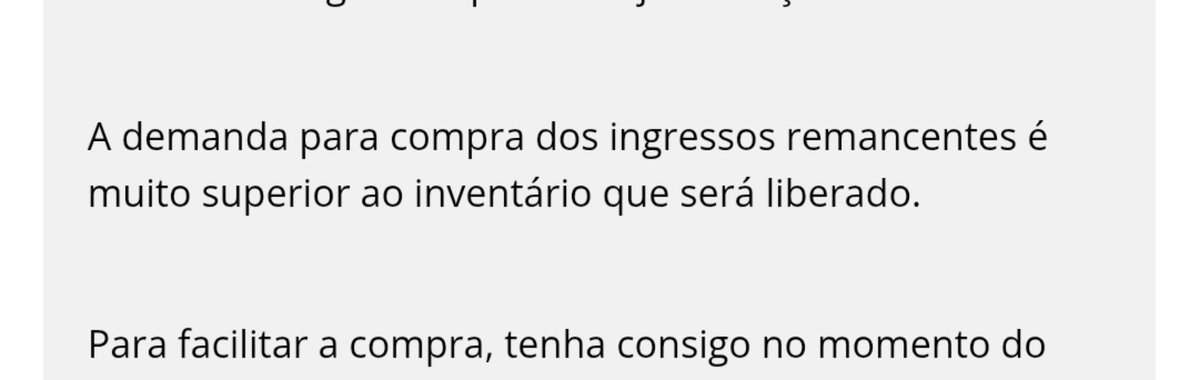 BTSxBRAZIL's tweet photo. "A demanda para compra dos ingressos remanescentes é muito superior ao inventário que será liberado" 🥲 https://t.co/yRkHlKlMAF