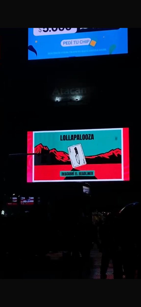 girltinism's tweet photo. #obelisco hay que adivinar el lineup del Lollapalooza https://t.co/Otuft053WY