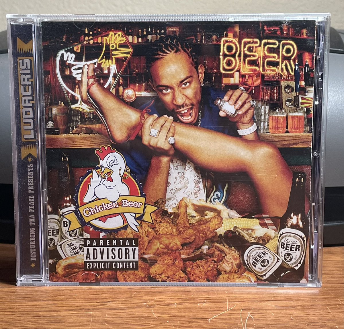 HipHopandGames's tweet photo. On this day in 2003, @Ludacris released his fourth album Chicken-n-Beer. This is my favorite Luda album. Years later, he opened up a restaurant named after this album at the airport in Atlanta. What’s your favorite track? #ludacris #chickennbeer 🔥💯💎💿🍗🍺 https://t.co/MZRH3hB6qK