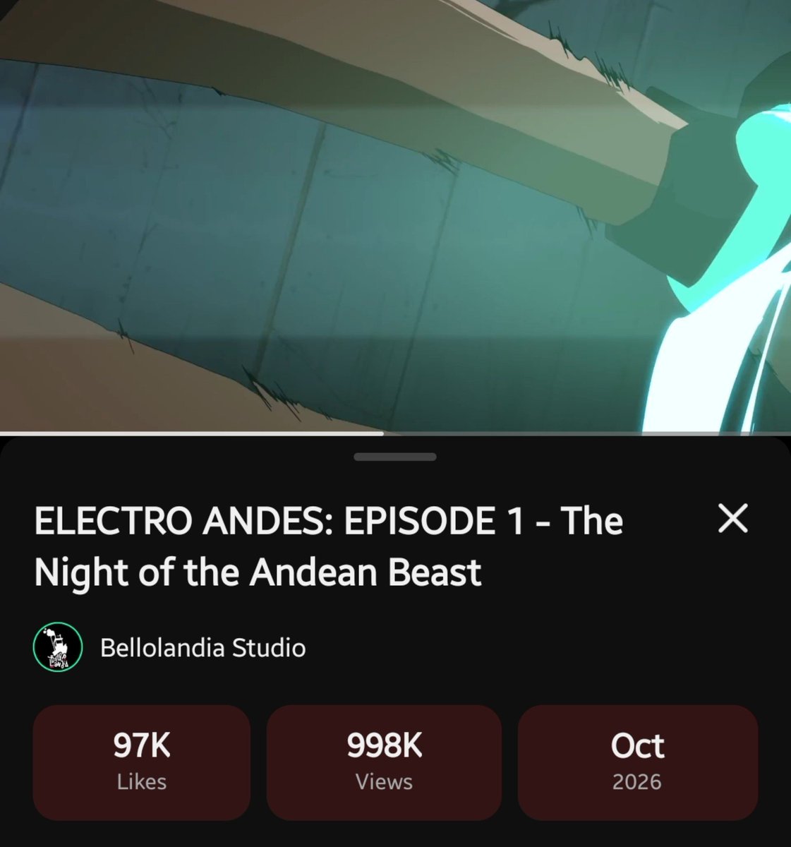 jazkiwicita's tweet photo. electro andes está a 2 MIL VISTAS de llegar al millón‼️ DALE QUE SE PUEDE🇦🇷🇦🇷 https://t.co/c8laYnSXU5