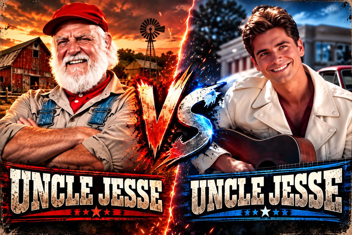 SoapBoxChamp's tweet photo. Seriously. Who wins? Be creative.
#UncleJesse #battle #TheDukesOfHazzard #FullHouse #TV https://t.co/jT6NQvXsZX