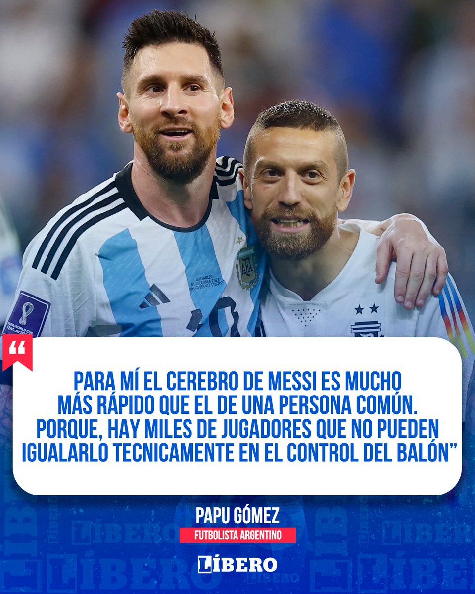 diario_libero's tweet photo. 🔥 🇦🇷 ¡’𝙎𝙐 𝘾𝙀𝙍𝙀𝘽𝙍𝙊 𝙀𝙎 𝙈𝘼́𝙎 𝙍𝘼́𝙋𝙄𝘿𝙊’!
Alejandro 'Papu' Gómez se rindió ante la genialidad de Lionel Messi, destacando su inteligencia en el campo.

Info: TYC Sports

#Argentina #Messi #PapuGomez https://t.co/PyUwkpMgXl