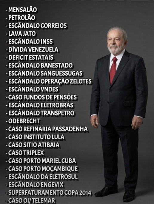 Luccas1964's tweet photo. #Eleições2026

#EleNão 

#ForaLulaLadrãoeSuaQuadrilha https://t.co/uNodI3Una9