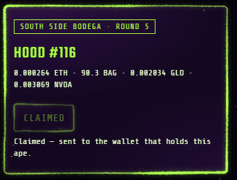 WGMeets's tweet photo. Just did my first heist claim on @theapehood 🔥

https://t.co/o9iM9KW8ks https://t.co/quz9c1G88z