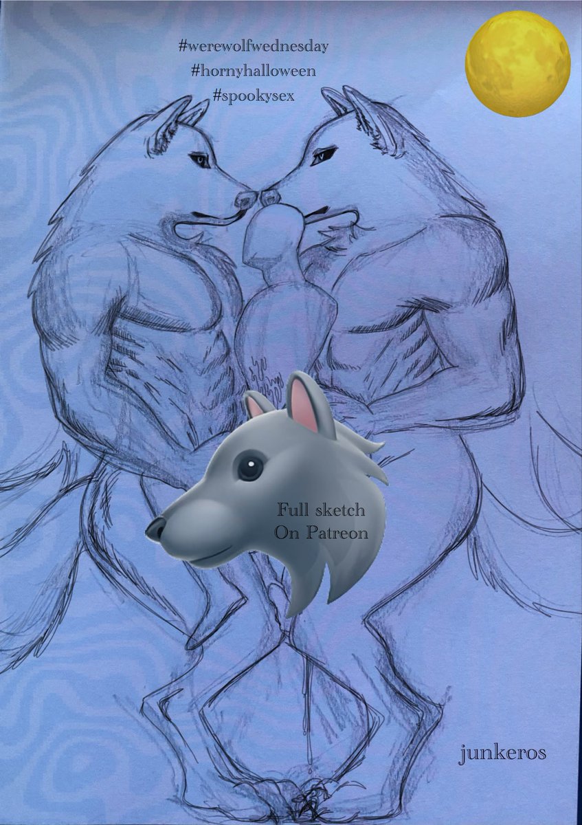 eros_junk's tweet photo. #werewolfwednesday #wolfwednesday #werewolf #werewolves #threesome #hornyhalloween #spookysex #nsfw #nsfwart #nsfwsketch #knotting #bara #furry #nsfwfurry #yiff #yaoi #hentai #halloweennsfw #halloween #halloweenporn #breeding https://t.co/x4vOYjlvim