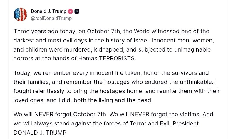 marklevinshow's tweet photo. Amen, POTUS.  Thank you for your moral clarity and worldwide leadership.  God bless. https://t.co/i3BJR0Yith