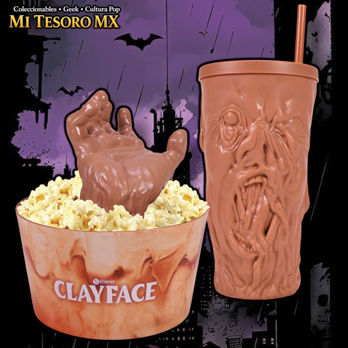 FraianRamos's tweet photo. 🩸🖤 ¡CLAYFACE llega al cine con unos coleccionables que están bastante perturbadores! 😱🍿

Dos promocionales que cualquier fan de DC va a querer conseguir. 🖤🔥

¿Con cuál se quedan: el vaso o la palomera? 👀

#MiTesoroMX #Clayface #DC #Coleccionables #Cine https://t.co/V2OE7cMBqc