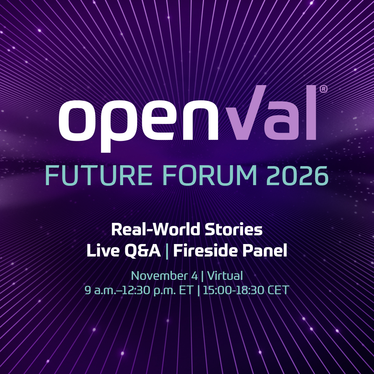 AtorusR's tweet photo. OpenVal® Future Forum, Nov 4: From Adoption to Submission.
Insider Session, 9 a.m. ET / 15:00 CET: customers only.
Community Session, 11 a.m. ET / 17:00 CET: free and open to all, with real-world stories, a live Q&A, and an unscripted fireside panel.
Register: https://t.co/vgo9ByF5Lc

#OpenValFutureForum #DataThatDoes #Atorus #OpenVal #OpenSource #ClinicalProgramming #Rstats