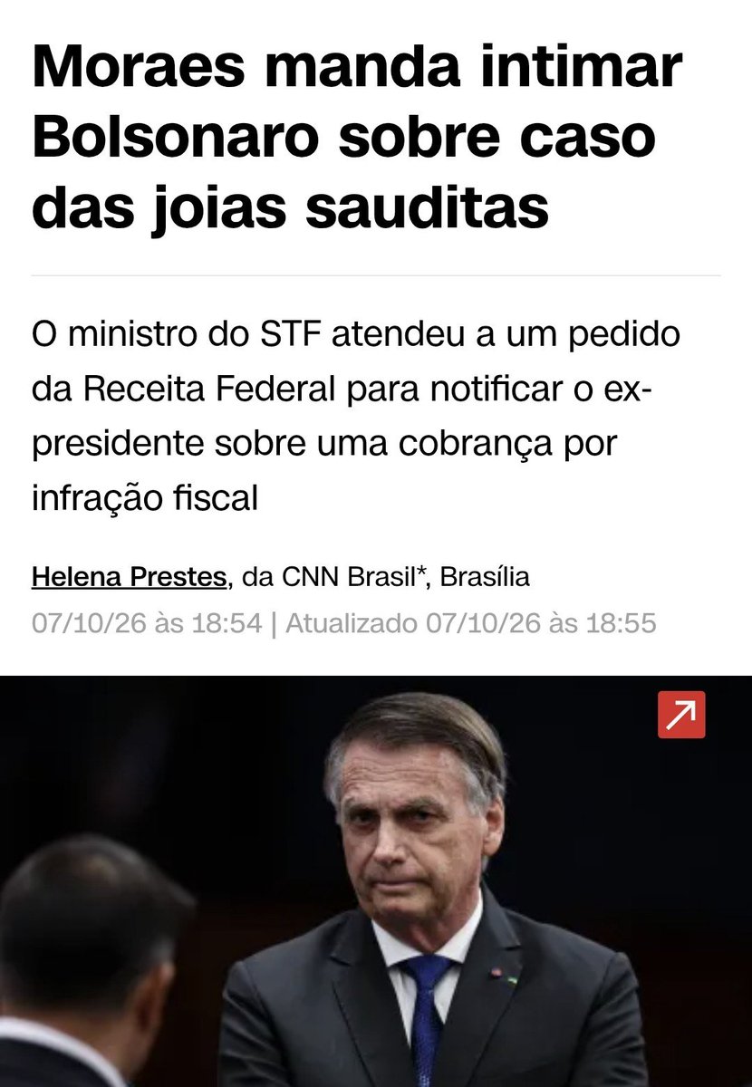 Elainnefaria1's tweet photo. O cara teve a coragem de ressuscitar o caso das joias sauditas. O próximo vai ser o da importunação da baleia?

Vai ser gostoso demais ver o seu impeachment e a sua prisão. 

SEM ANISTIA PRA VC, MORAES! https://t.co/BvfeeQfBdq