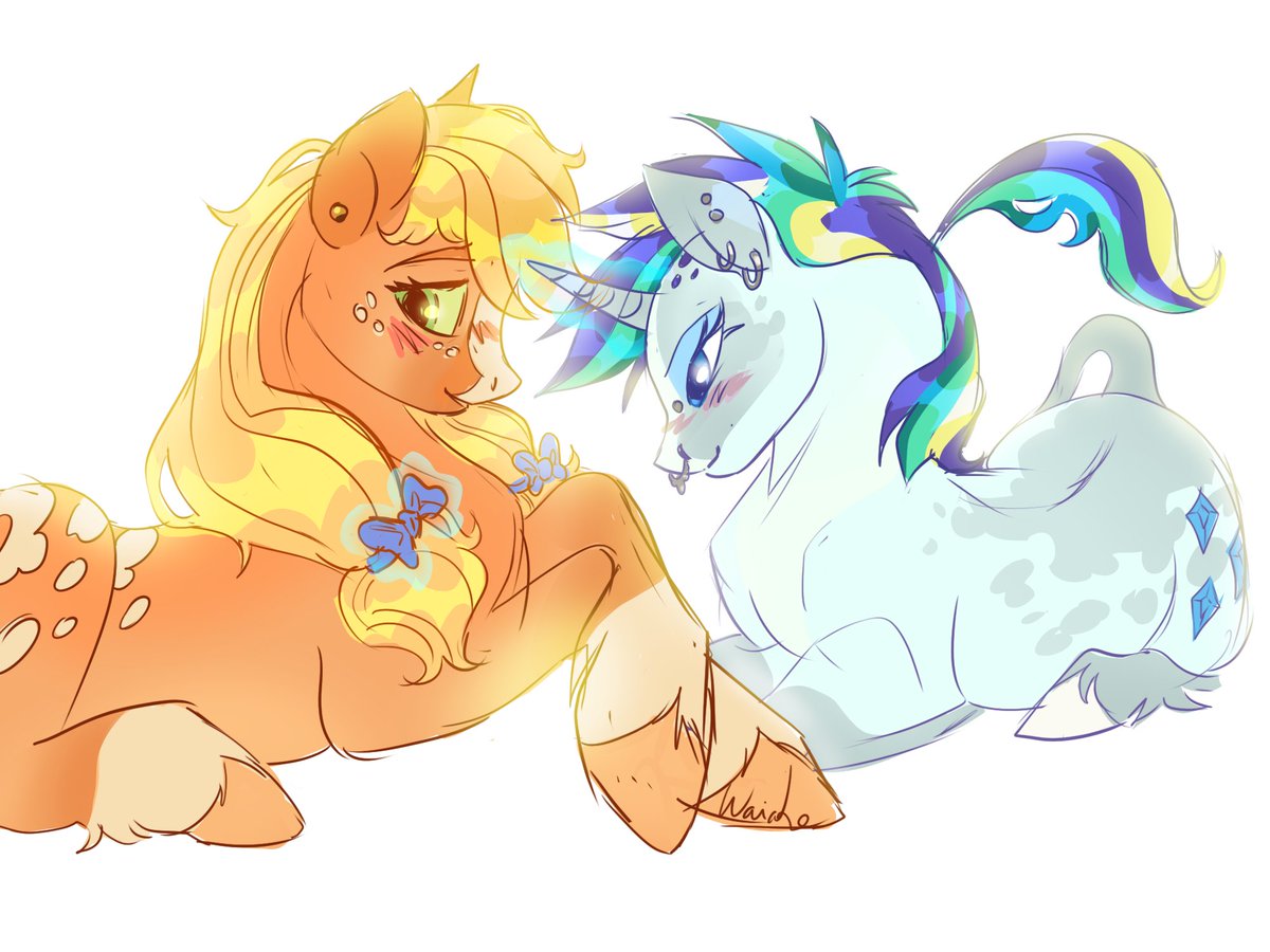wai_ako's tweet photo. My favorite Lebaneses: Rarijack !! I would KILL for them (they're both also in a relationship with rainbowdash but i didn't wanna draw her tonight lol) #mylittlepony #rarijack #rarity #applejack #mlpfanart https://t.co/Wv1hao2Uj0
