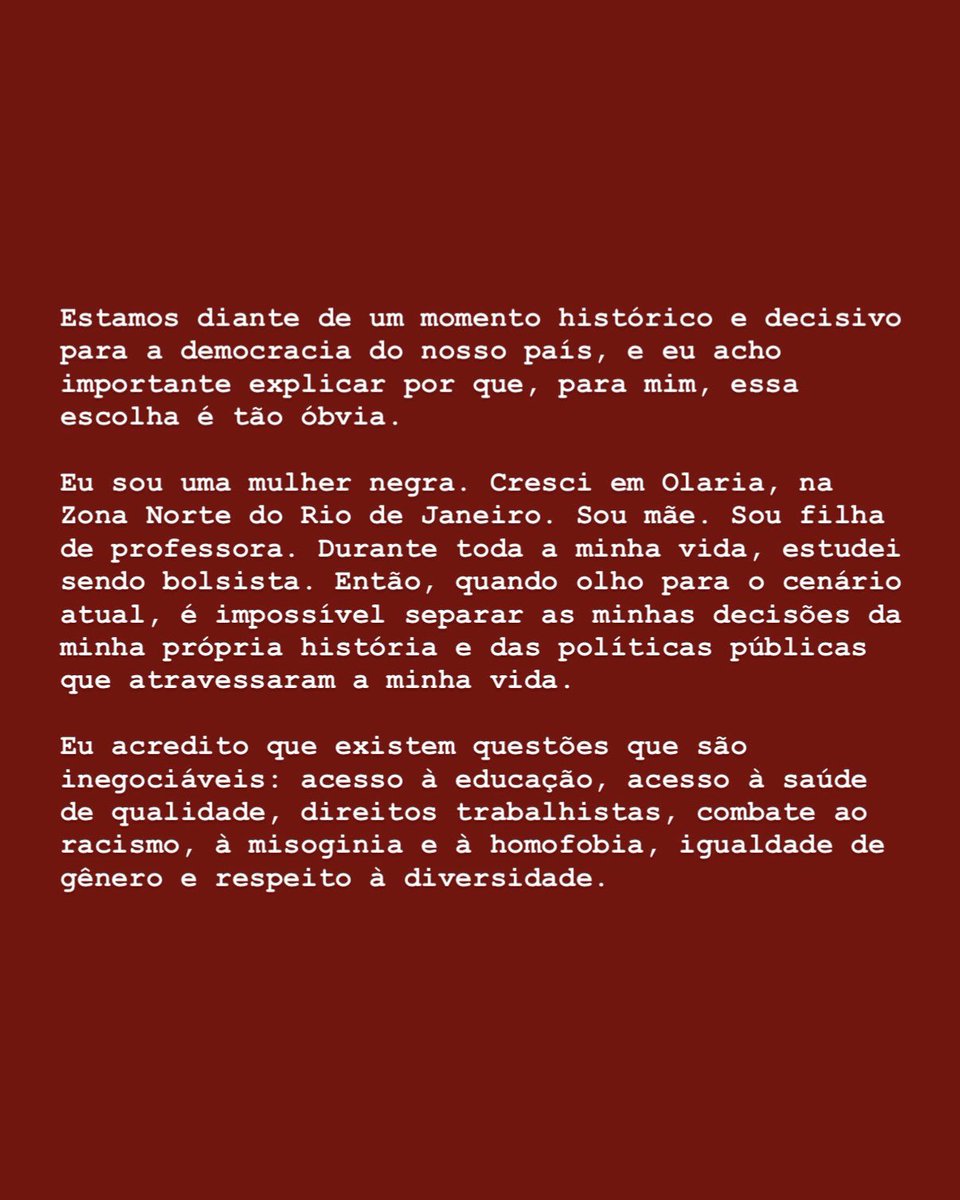 poptime's tweet photo. 🚨⭐️ IZA deixa bem claro seu posicionamento político em suas redes:

“No próximo dia 25, eu já fiz a minha escolha. Eu vou de 14. FÉ! ⭐️” https://t.co/9Hef6NnJaO