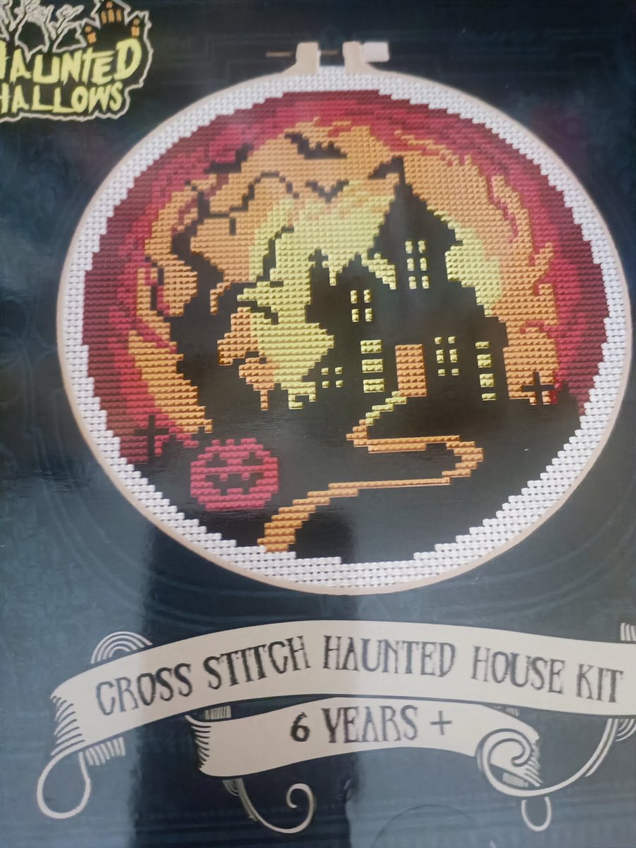 GleesonLoopykaz's tweet photo. New cross stitch project, Haunted House. I bought this kit on Vinted earlier this year. ππͺ‘
#HauntedHouse
#CrossStitch
#CrossStitchTwitter https://t.co/9K33rlibHg