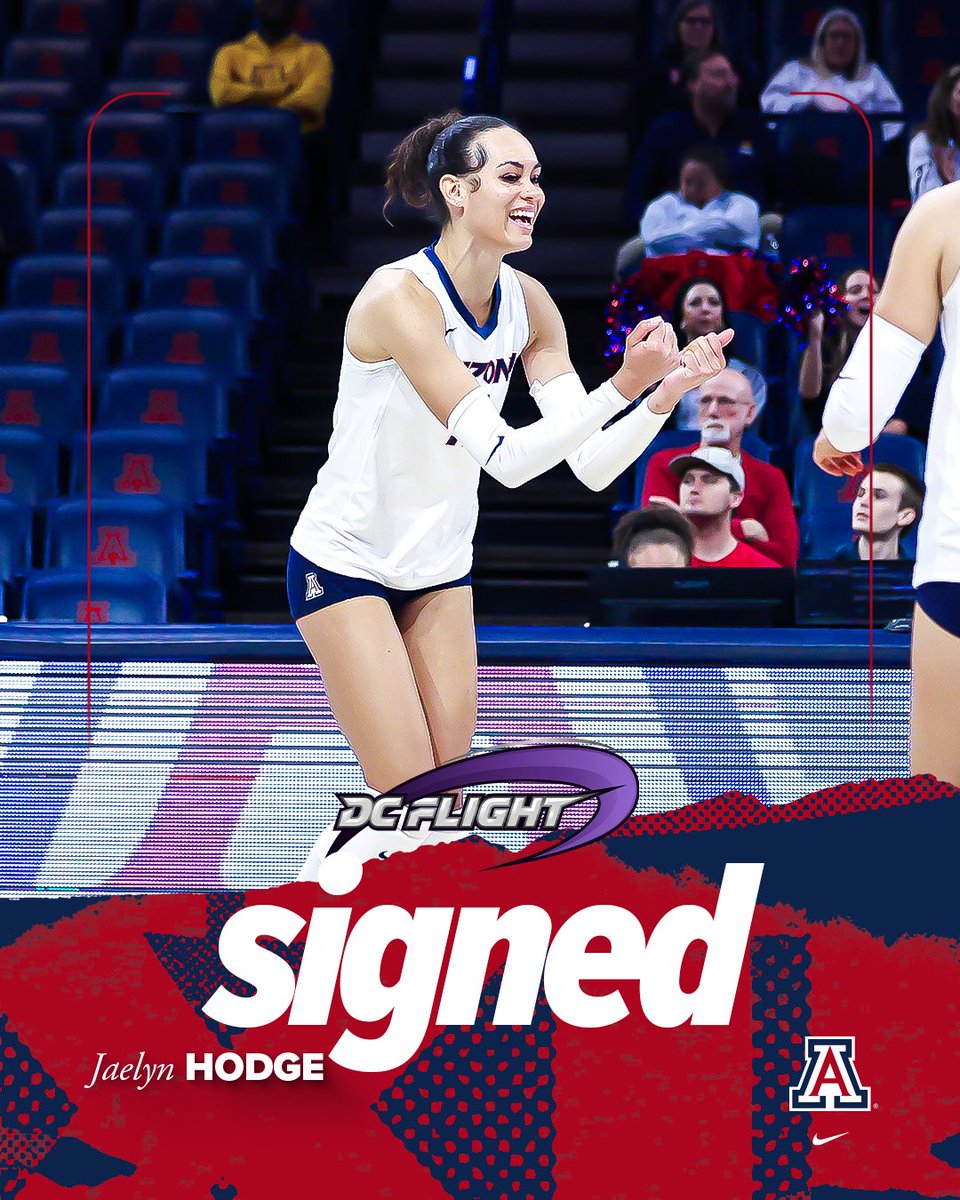 ArizonaVBall's tweet photo. Air Jaelyn taking flight ✈️

Congrats to @jaelynhodge on signing with @dcflightvb! https://t.co/9gMJnknRRK