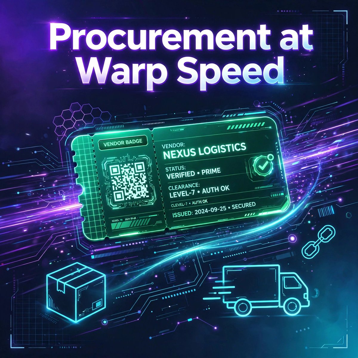 Iden2info's tweet photo. Onboarding a new vendor takes WEEKS. Tax standing, insurance, SOC 2, corporate registration... projects stall, overhead climbs. 📦🐌

Imagine vendors presenting credentials like a digital boarding pass.…
#Procurement #SupplyChain #VendorManagement https://t.co/eQJkQssynG