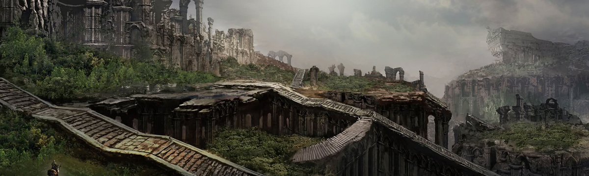 Scadutree's tweet photo. grand stairway, ancient ruins of rauh https://t.co/JlFkfY5ycA