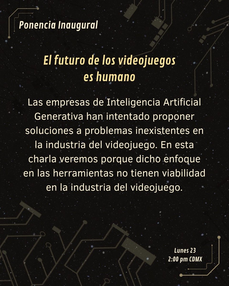 ForoLayout's tweet photo. Para la ponencia inaugural el diseñador de juegos David Zuratzi nos hablará sobre la importancia del factor humano para el desarrollo de videojuegos.
#gaming #videojuegos #gamedesign https://t.co/S2Y0dFlOlE