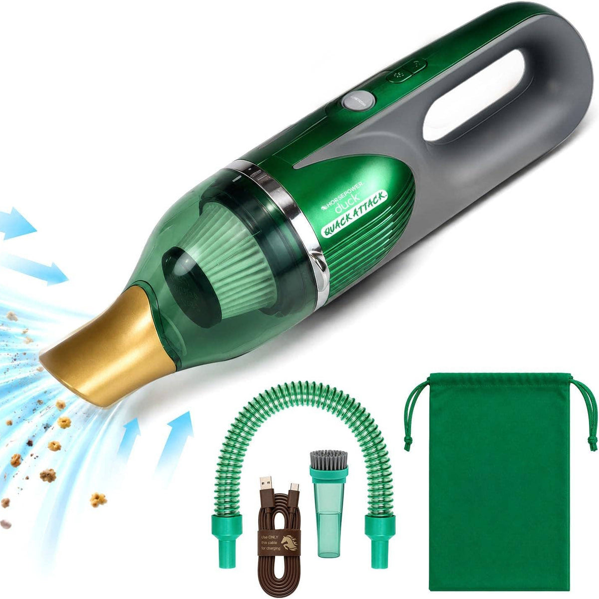 CleanMyTech's tweet photo. New in the shop: the Quack Attack cordless mini car vacuum. Smaller than a water bottle, LED headlights for under the seats, a washable HEPA filter, and a Turbo button that boosts suction and actually quacks. $39.99.
https://t.co/VjXkvdTRC7 https://t.co/1AAE7krKvt