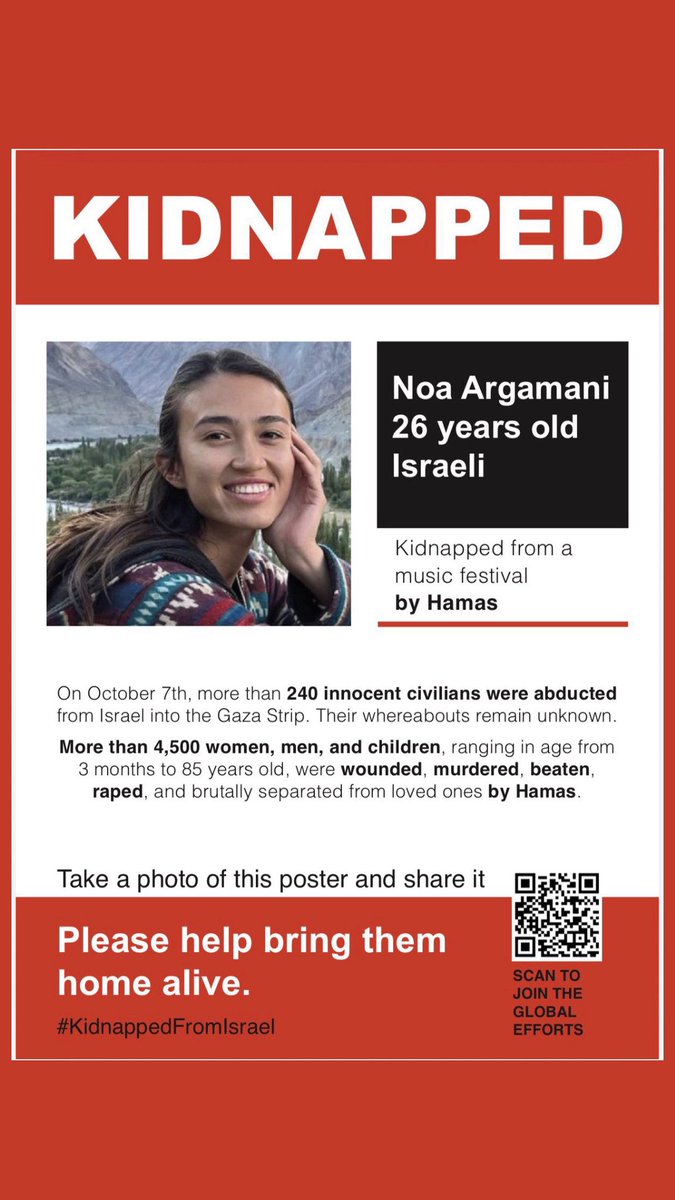 ArgamaniNoa's tweet photo. THREE YEARS.

Three years since the moment my life changed forever. Even now, it feels so unreal that sometimes I still can’t fully comprehend that I was kidnapped and taken to Gaza. Sometimes it feels like it was all just a nightmare I somehow woke up from.

But at the same time, the pain is always here.
It never really leaves, and sometimes, it only gets stronger.

This year, when I went to visit the graves of my friends, I felt like it had somehow become even harder.

Maybe because the hostages are finally home.
Maybe because I’m no longer part of that fight.
Or maybe because everyone else has already graduated, moved to Tel Aviv, and started their careers.

And you remain there, like a memory from another life. A life that was innocent, young, and happy. A group of friends simply enjoying life, dreaming big, with no idea how quickly everything could change.

I miss you every single day.

With every step I take, on every path I choose, I find myself wondering what it would be like if you were still here beside me.

As more time passes, I realize that soon, more time will have passed since we lost you than the amount of time I actually had the chance to know you. And that is something I still can’t accept.

To me, you are always with me.

And for those of us who have lost someone we love, it isn’t easy to watch the world keep moving when some people’s lives simply stopped.

It isn’t easy to live with the guilt of being the ones who are still here. But we have to keep going, because that is what they would have wanted for us.

We have to learn to live alongside the pain.

Embrace it.
Forgive it.
Understand it.

But at the same time, keep looking forward. 
Give yourself permission to

LIVE.