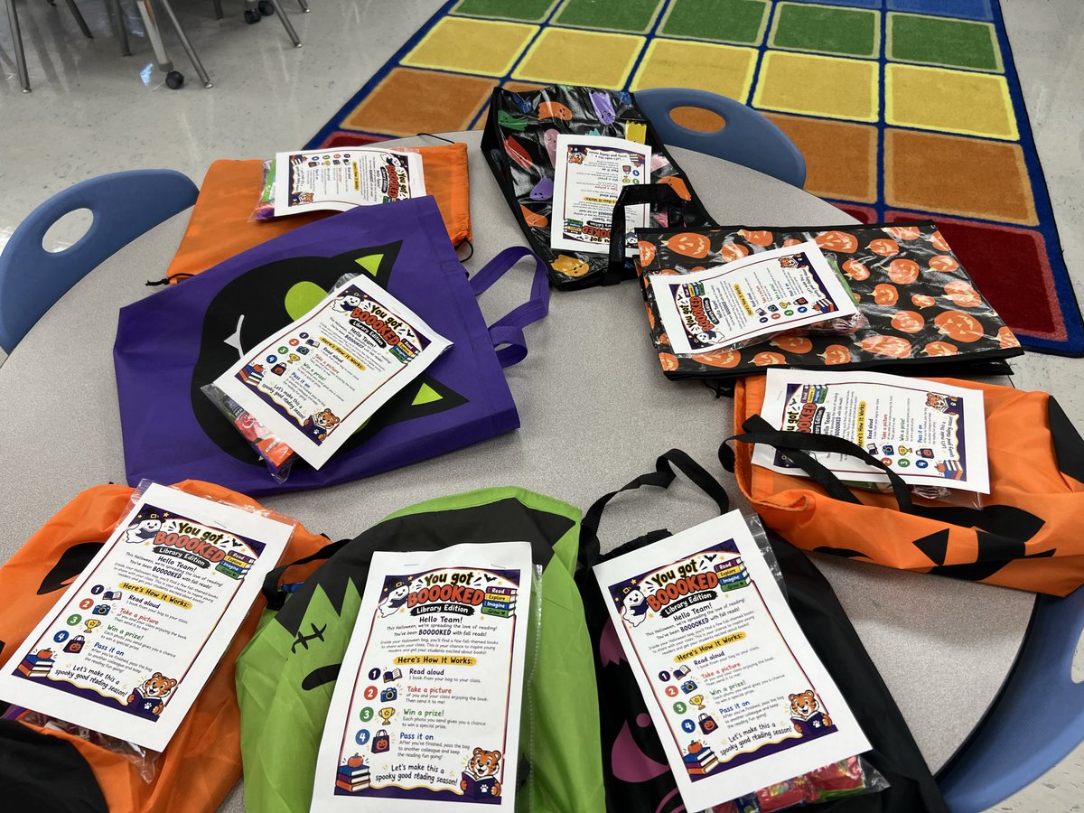 TigersLMCAldine's tweet photo. 📚🍂 We had a successful Reading Committee Meeting today! Our teachers left with a special Fall treat. Thank you for helping us keep the love of reading growing at Thompson! @AldineISD @aldinelibraries @Thompson_Aldine 
#YouGotBOOOOOKED  #LoudLibrarian #ChooseAldine #FallReads https://t.co/9IPi2Dxt5a