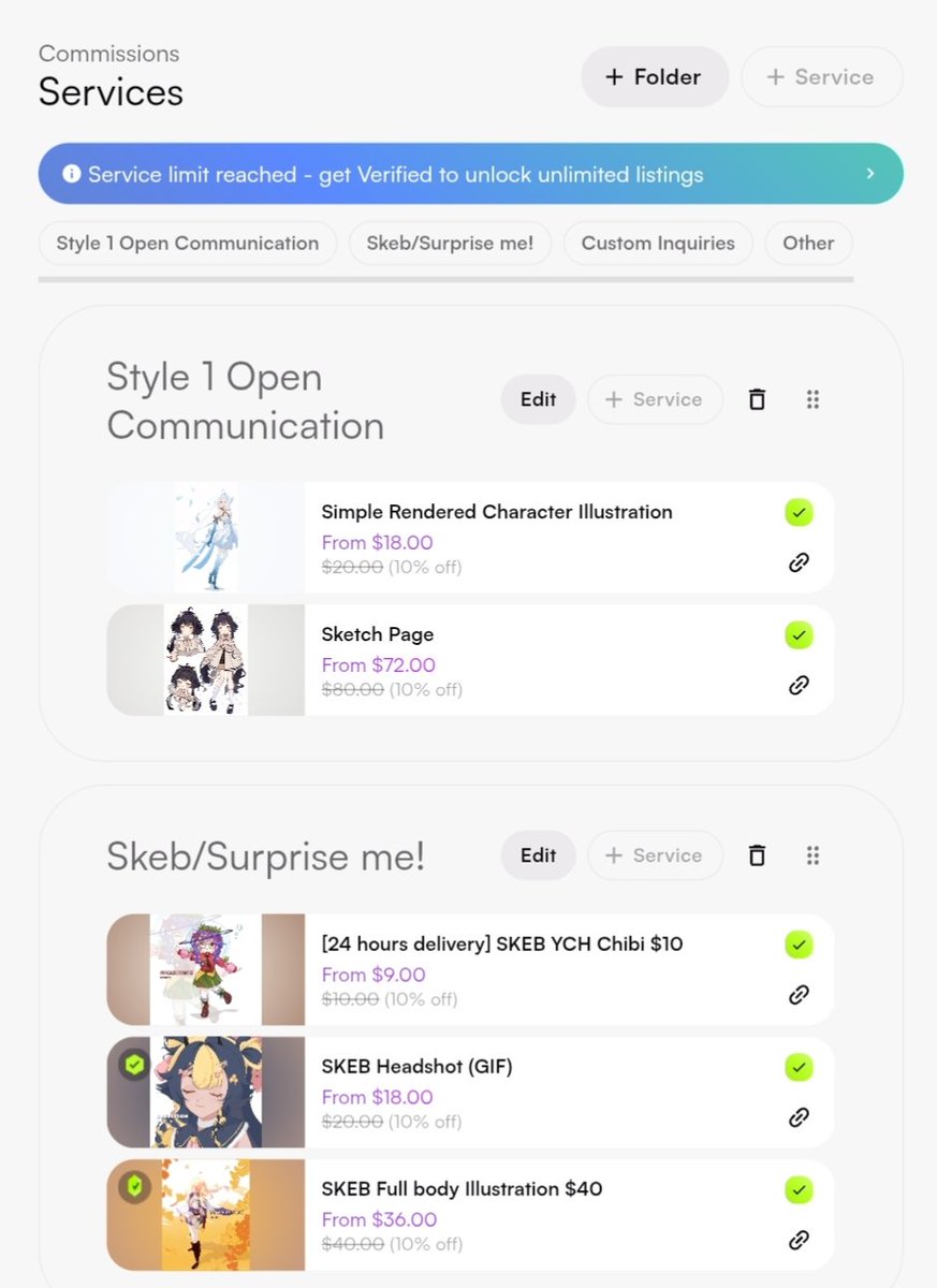 luuzase's tweet photo. I want to add another service but I hit the limit. help me become a verified artist so I can add a more service 🩵
I'd really appreciate your RTs and support ≧﹏≦

link in the comments
#VgenCommㅤ #Comms https://t.co/g13DAswyX2