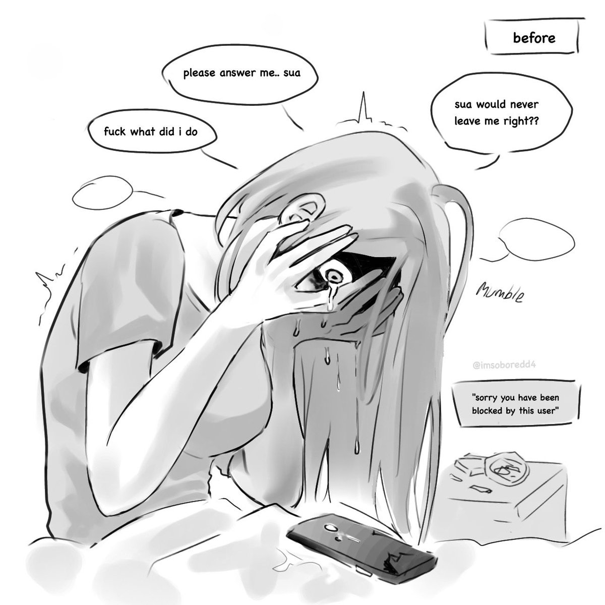 imsoboredd4's tweet photo. when separation anxiety hits hard #zomst https://t.co/Rj3Y1AB1E6