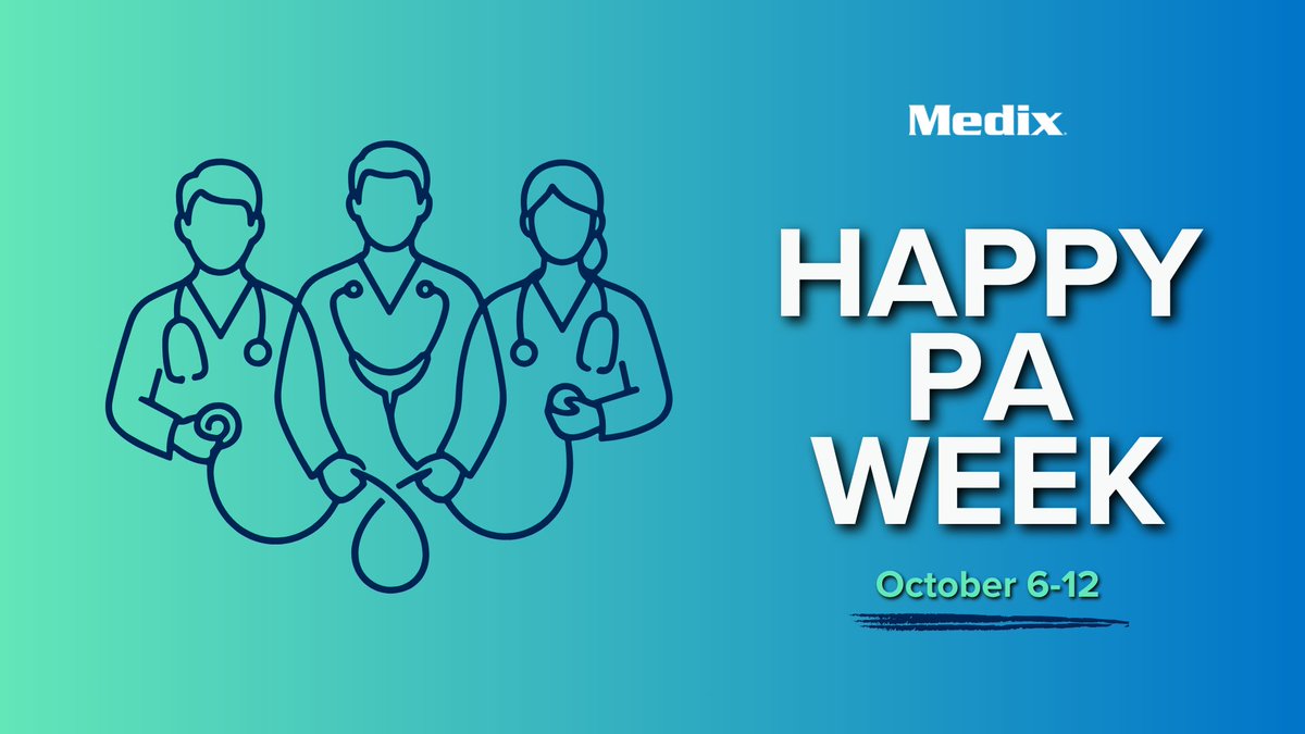 medixteam's tweet photo. This #PAweek, we’re celebrating the PAs who show up every day with skill, compassion, and a commitment to making a difference 💙🩺

Thank you for the care you provide and the impact you make in communities every day. We’re grateful for all you do. https://t.co/yeaf9l90ra