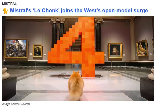 🐱 LE CHONK IS LIVE. Mistral Large 4. Thread. 🧵 @​MistralAI
THE SPECS 📊
1.05T params. 49B active (MoE). 1M context. 160+ languages. Trained ~2 months on 3,800