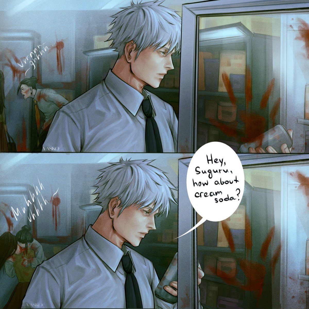 lan_vasko's tweet photo. Gojo of the dead

#satosugu #gojo #geto #jujutsukaisenㅤ https://t.co/sMAROTlwoN